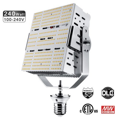 LED Parking Lot Pole Light 100watt Retrofit Kits Replace 350W HID HPS Outdoor Stree Lamp 5000K 5500K Daylight DLC Approved