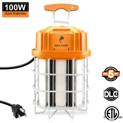 Jobsite Carshop Underground  Garage 100W Linkable LED Work Light with 10ft USA cord