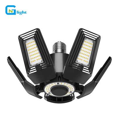 Adjustable LED Garage Light 100w Ceiling Lights 14000lm Energy Saving Parking Lot Lighting Fixture 5000K daylight Workshop ETL