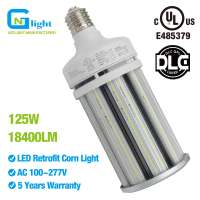 125W LED Corn bulbs retrofit 400W metal halide parking lot light E39 E40 mogul base 100~277V 5 years warranty