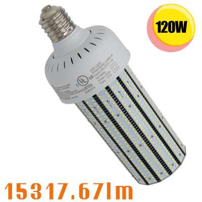 120watt LED Corn light bulbs dusk to down fixture replace 400W metal halide HPS HID CFL cobra head fixture AC100~277V