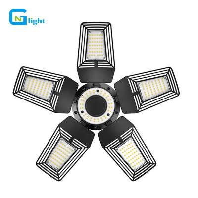 ETL cETL DLC LED 125w deformable garage ceiling light E39 mogul base adjustable fixture lights workshop parking lot lighting