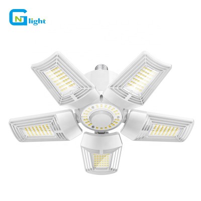 LED garage light ceiling lights  fixture deformable ETL cETL DLC 60w 80w 100w 125w led canopy lighting adjustable workshop lamp