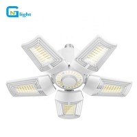 LED garage light ceiling lights  fixture deformable ETL cETL DLC 60w 80w 100w 125w led canopy lighting adjustable workshop lamp